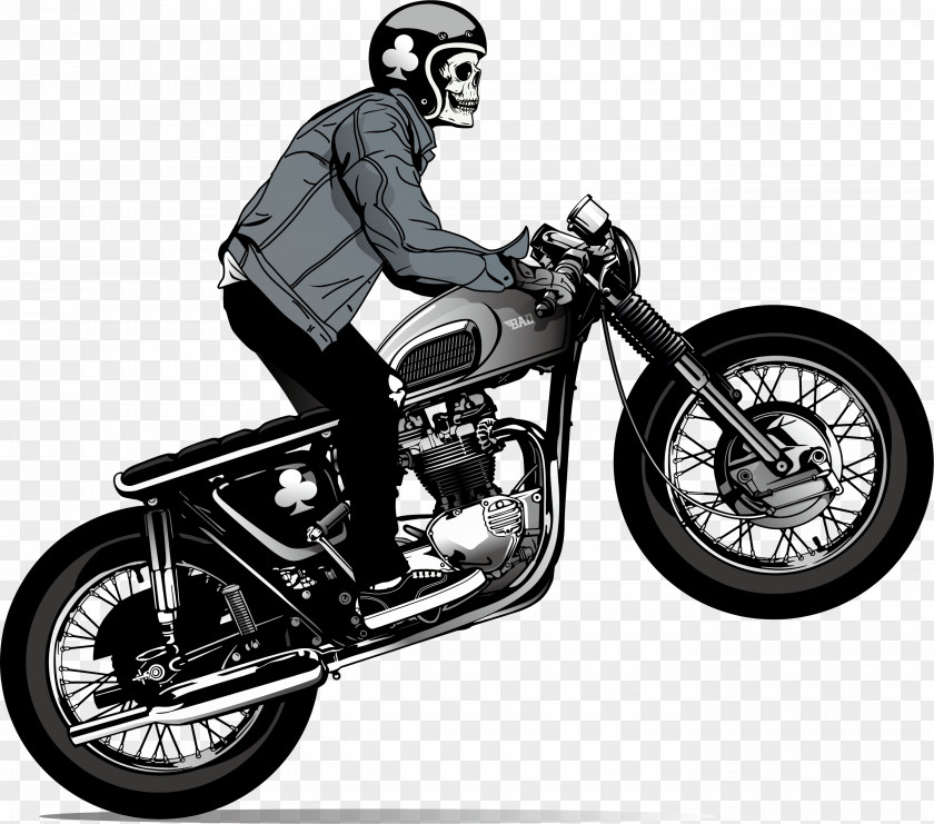 Cool Motorcycle Helmet Skull PNG