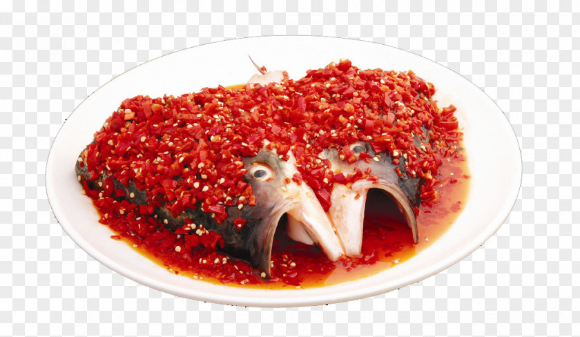 Fish Head Chinese Cuisine Hunan Dish Food PNG