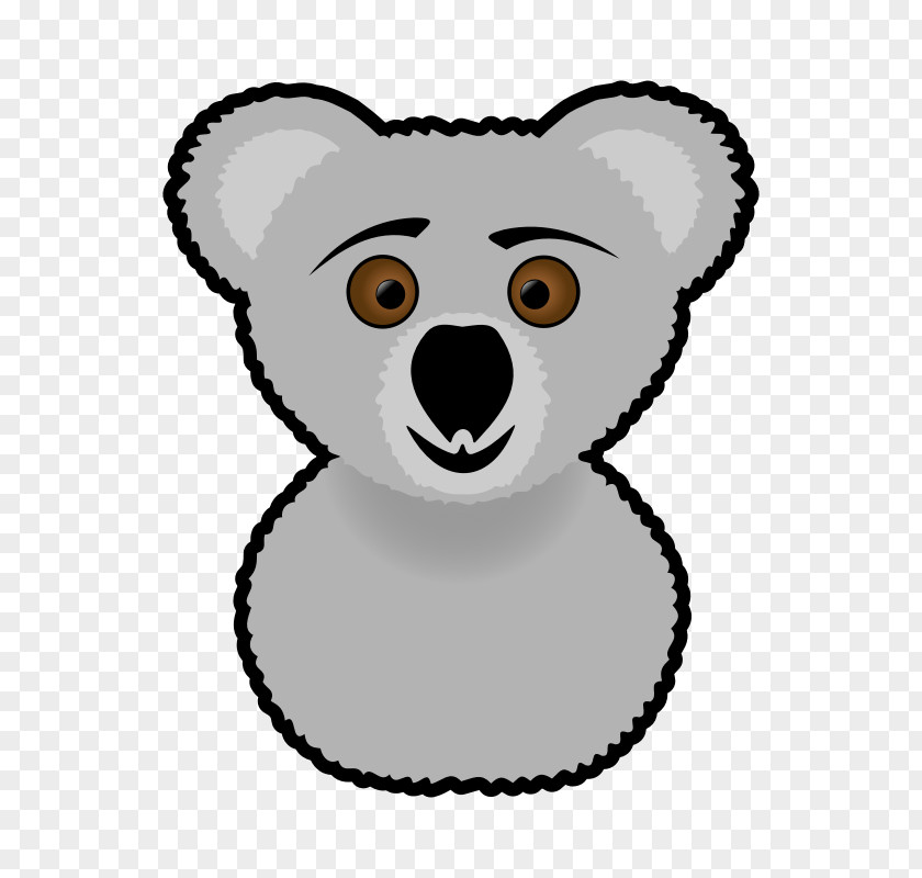 Koala Outline Bear Giant Panda Clip Art PNG