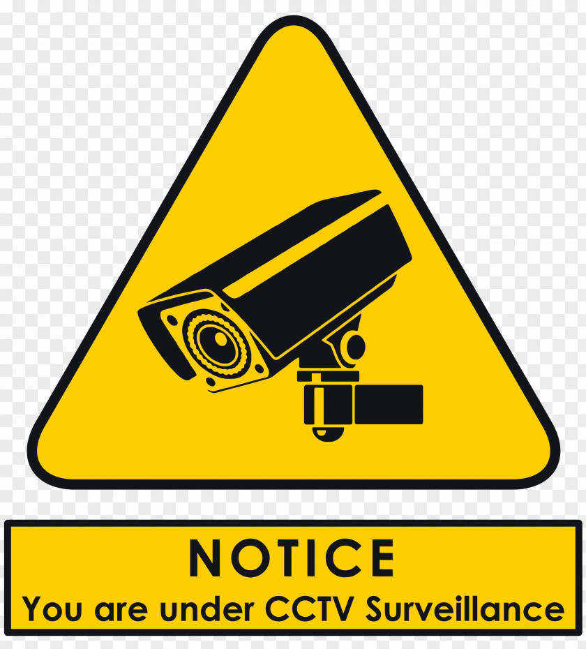 Notice Closed-circuit Television Wireless Security Camera Surveillance Clip Art PNG