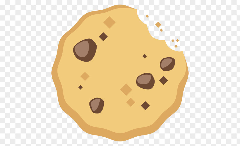 Oat Chocolate Chip Cookie Biscuits Emoji Black And White Clicker PNG