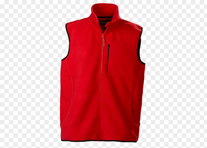 Red Undershirt Gilets Waistcoat Polar Fleece T-shirt Hoodie PNG