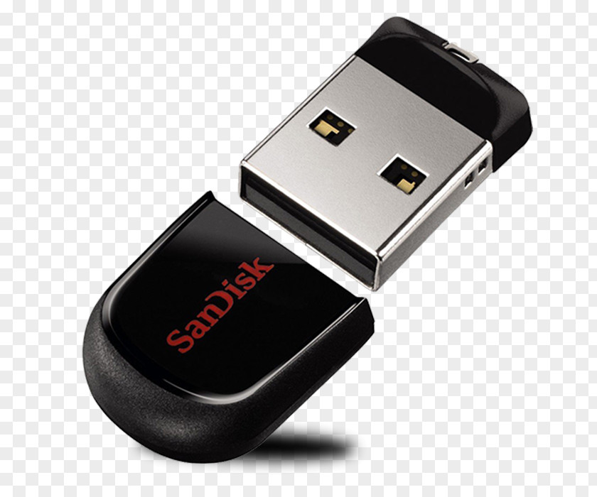 Small Black USB Flash Drive SanDisk Cruzer 3.0 Computer Data Storage PNG