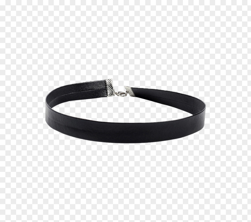 Slap Bracelet Choker Belt Necklace Artificial Leather Jewellery PNG