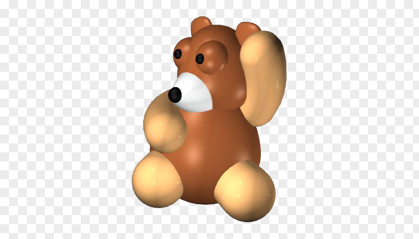 Brown Bear 3D Modeling Computer Graphics PNG