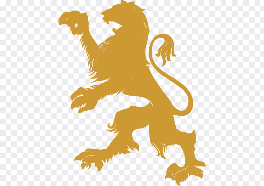 Gold Lion Royalty-free Mirror Clip Art PNG