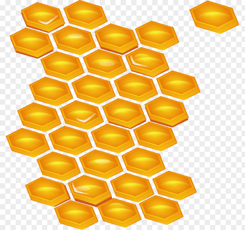 Bee Honeycomb Beehive Clip Art Image PNG