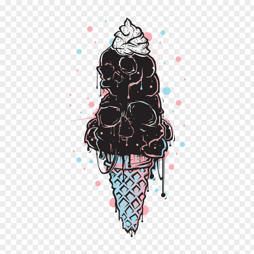 Miley Cyrus Ice Cream Illustration Visual Arts Product Font PNG