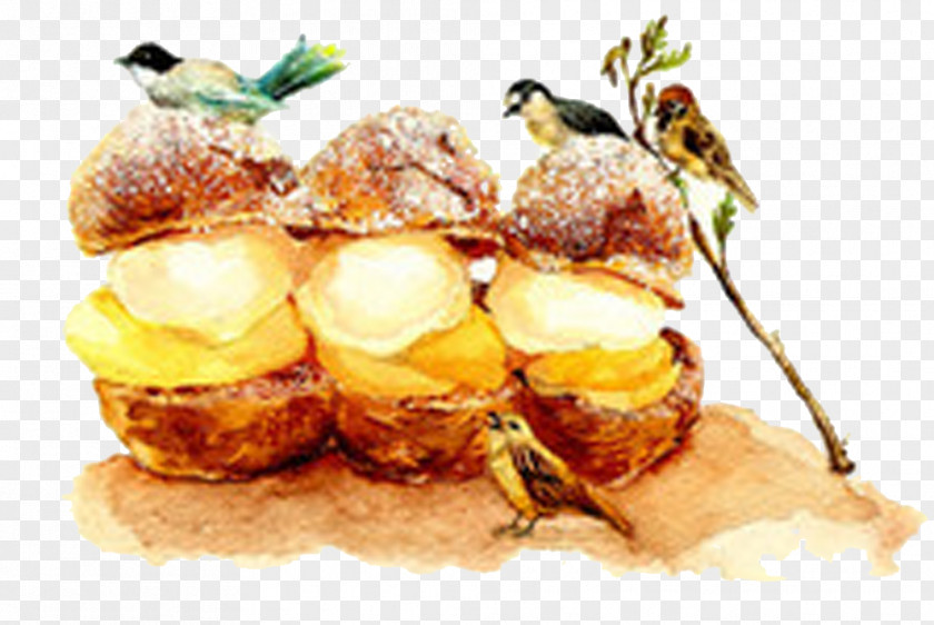 Twitter Bird Picture Material Ice Cream Food Profiterole Cake Dessert PNG