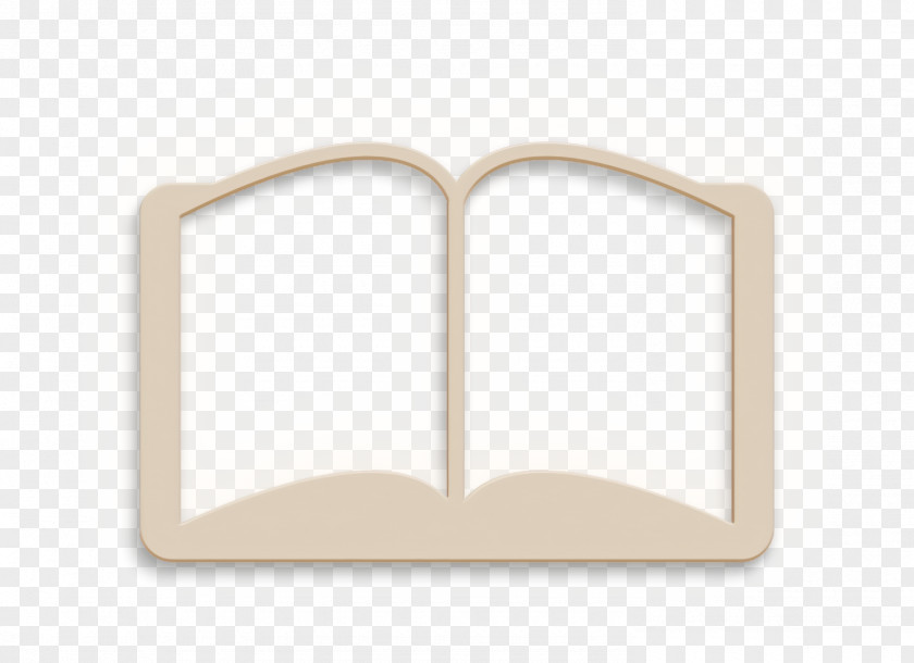 Book Icon Opened Symmetrical Shape Education PNG