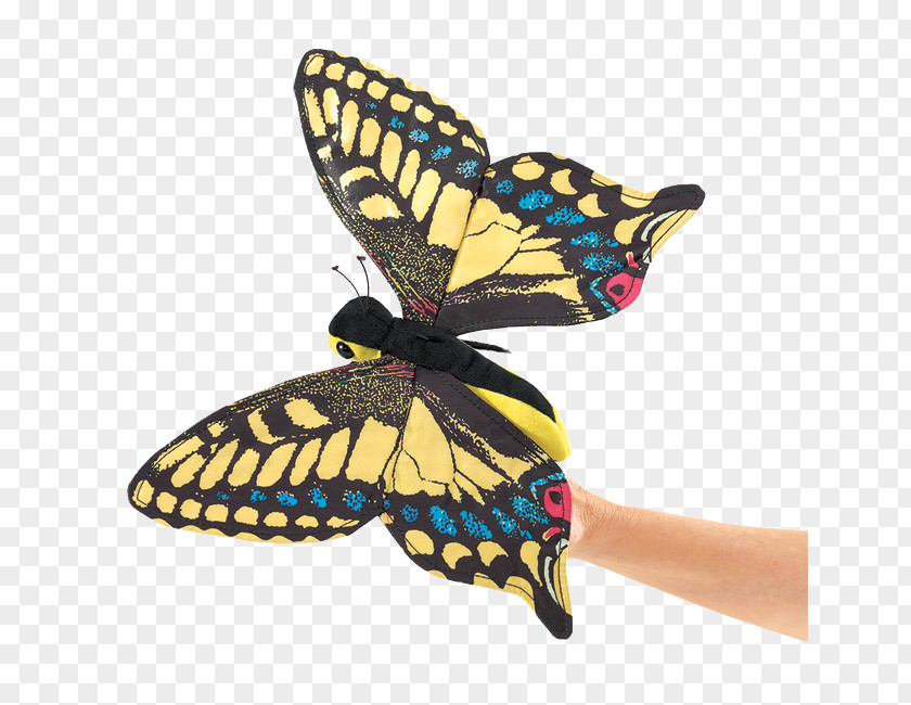 Butterfly Finger Puppet Hand FOLKMANIS PNG