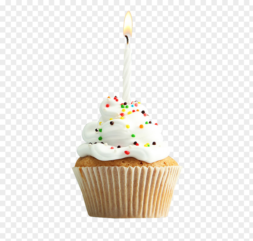 Candlelight Button Cupcake Birthday Cake Decorating PNG