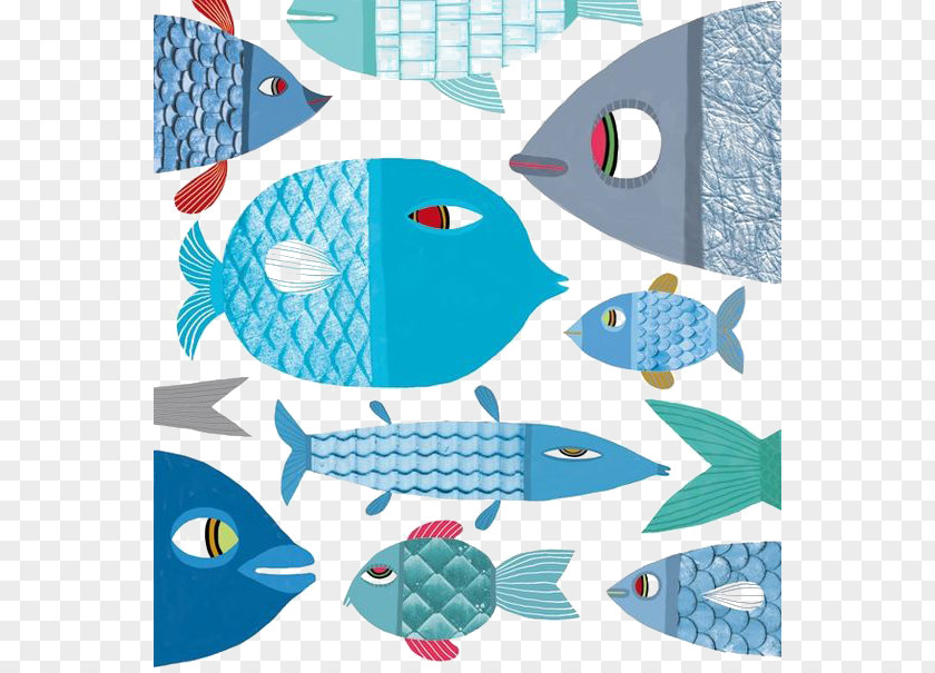 Creative Fish Illustration PNG