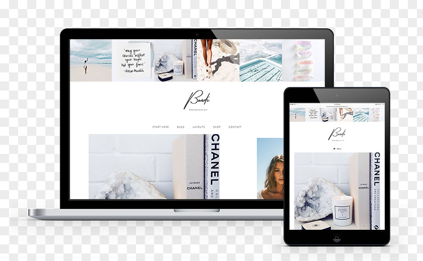 Design Studio WordPress Fashion Blog Responsive Web PNG