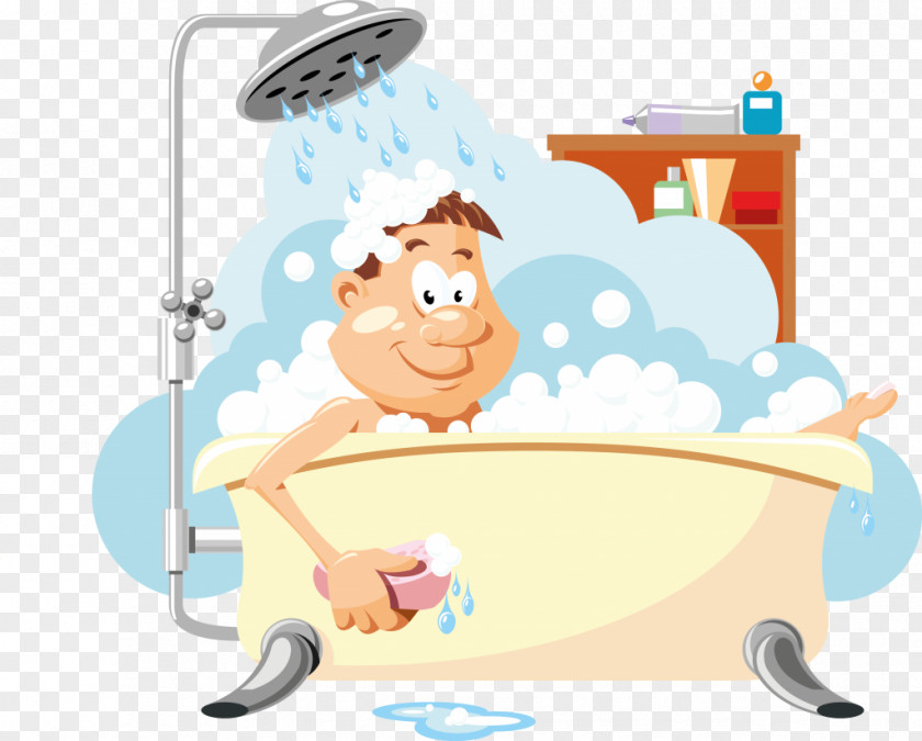 Shower Bathing Towel Bathtub Clip Art PNG
