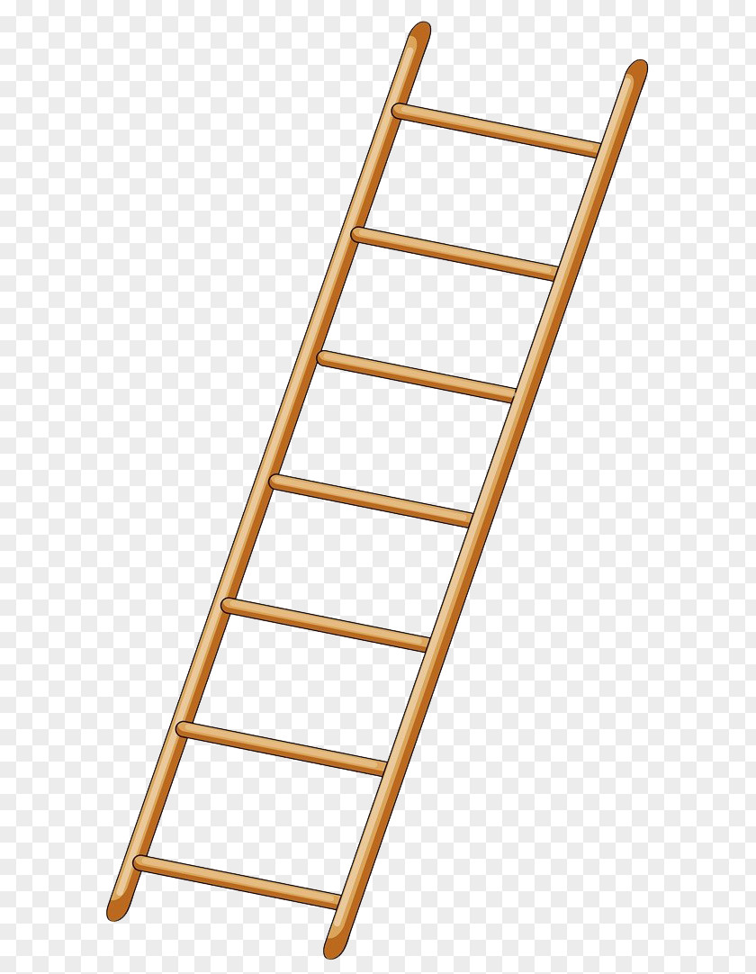 Yellow Wooden Ladder Royalty-free Drawing Clip Art PNG