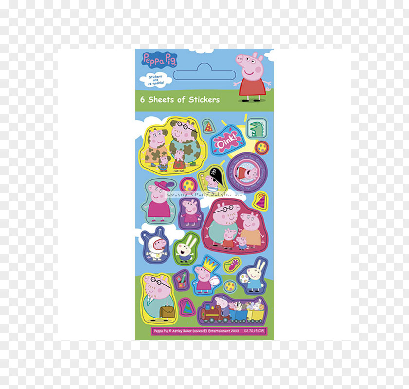 Birthday Paper Sticker Party Toy PNG