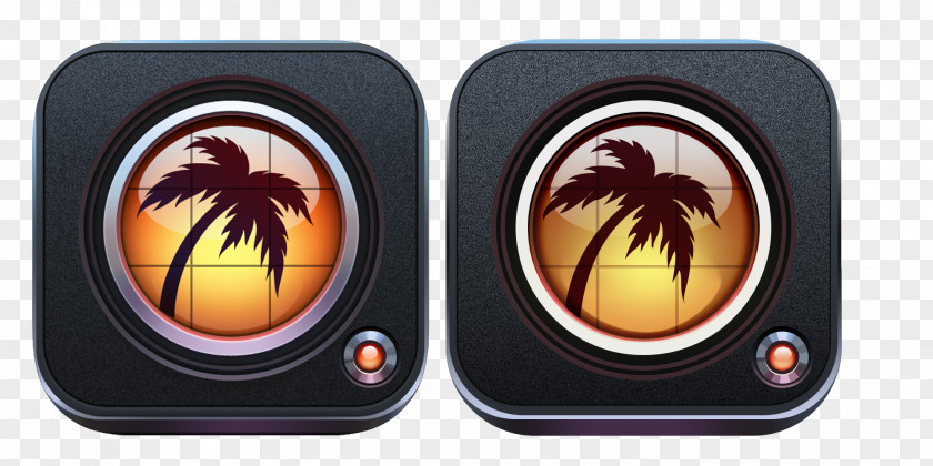 Coconut Tree Style Icon Image Editing Photography Camera Application Software PNG