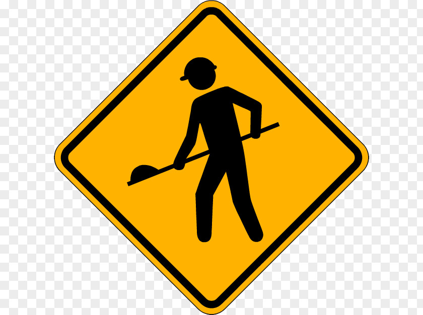 Construction Site Traffic Sign Road Warning Pedestrian Crossing PNG