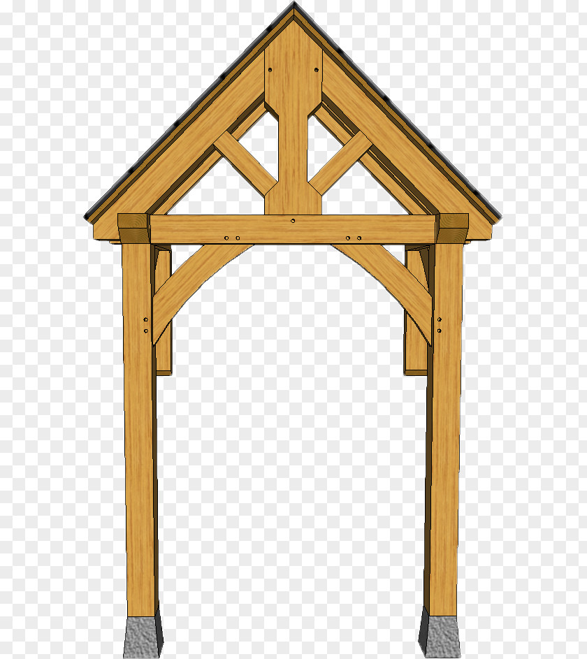 Design King Post Porch Queen Shed PNG