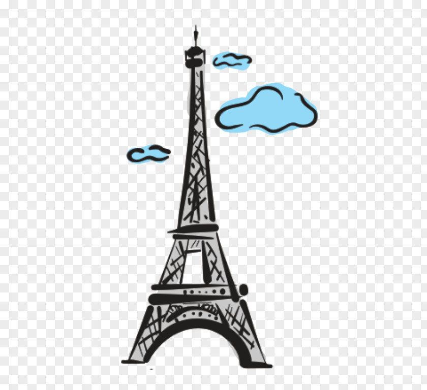 Eiffel Tower Landmark Wall Decal Clip Art PNG