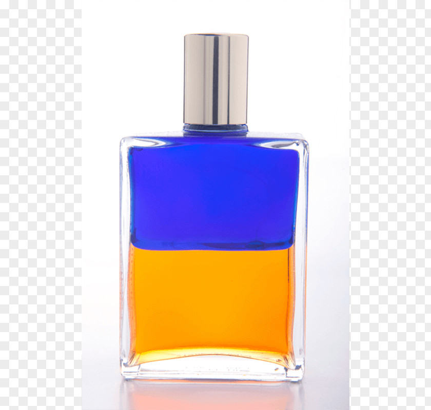 Perfume Glass Bottle Cobalt Blue Liquid PNG