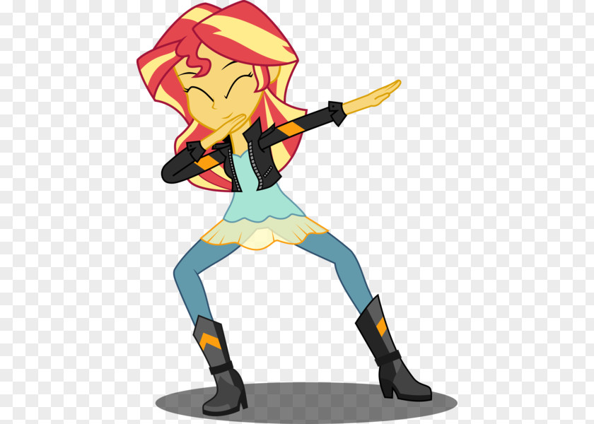 Wedgie Sunset Shimmer Fluttershy Dab Equestria Art PNG