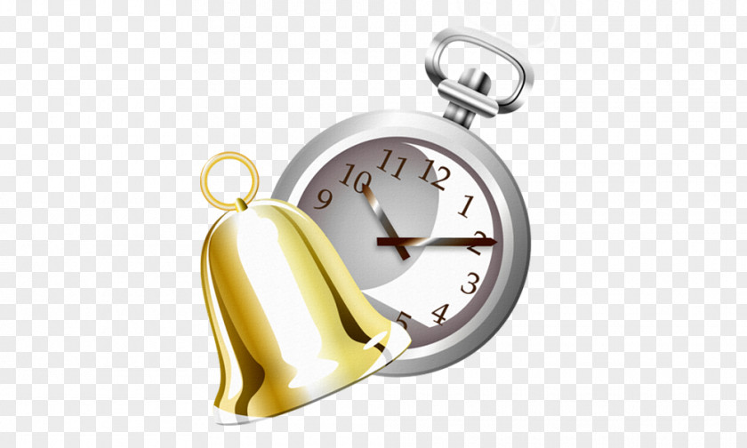 Cartoon Alarm Clock Bell Device PNG