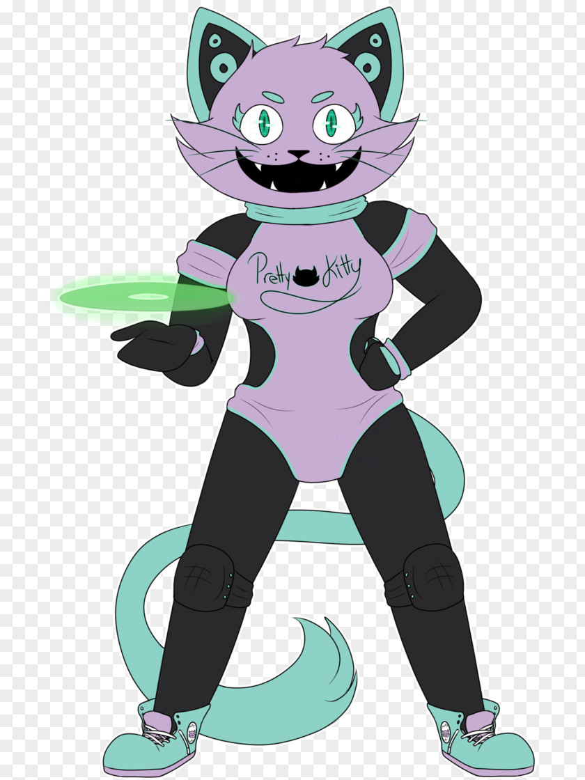 Cat Green Mascot Clip Art PNG