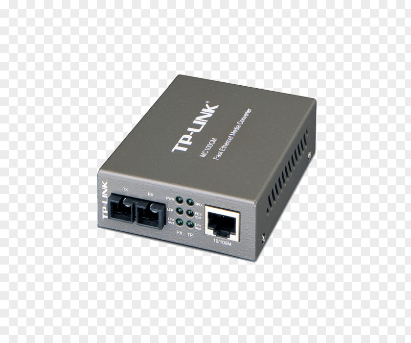 Fiber Media Converter 100BASE-FX Gigabit Ethernet TP-Link Multi-mode Optical PNG