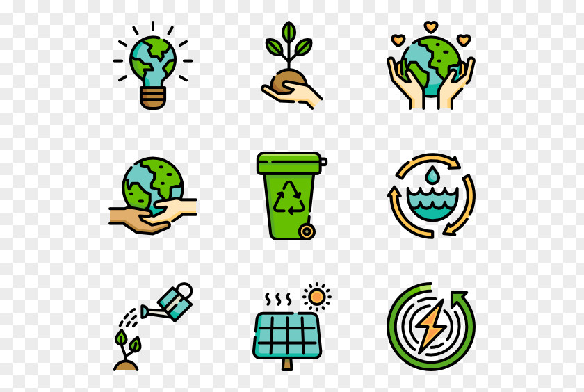 Happy Earth Day Icons Clip Art PNG