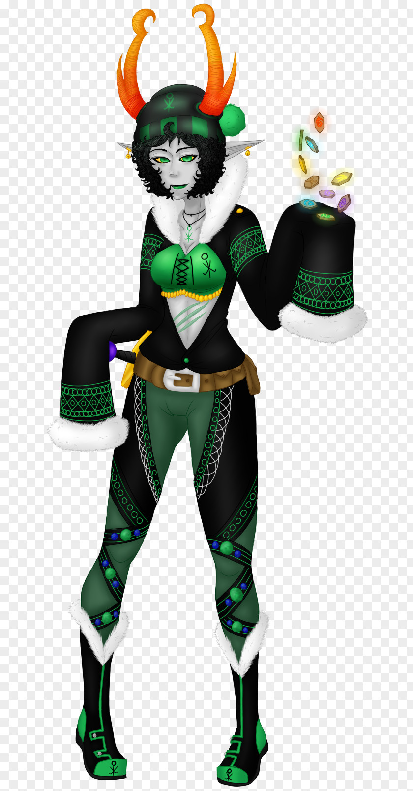 Jade Rabbit Costume Design Green Legendary Creature PNG