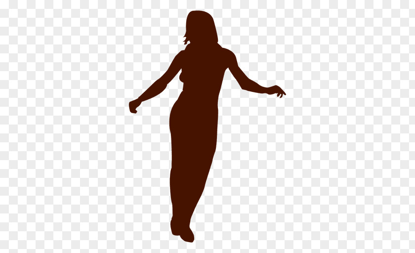 Silhouette Dance Woman PNG