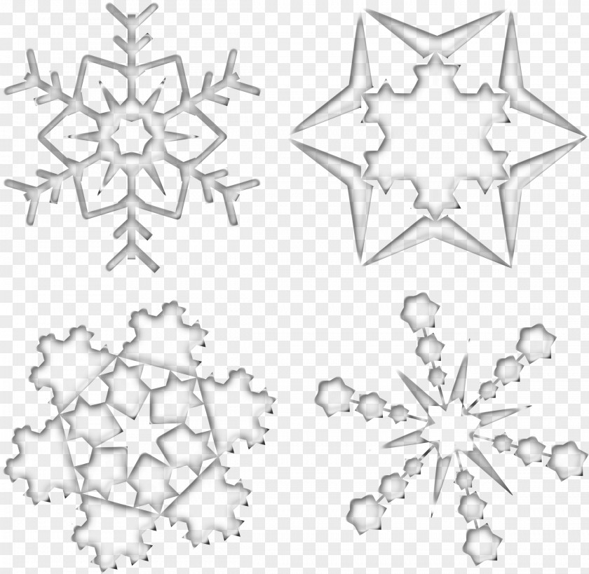 Snowflake Line Art Clip PNG