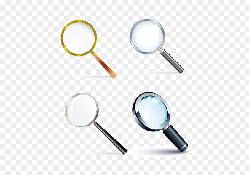 Vector Various Magnifying Glass Clip Art PNG