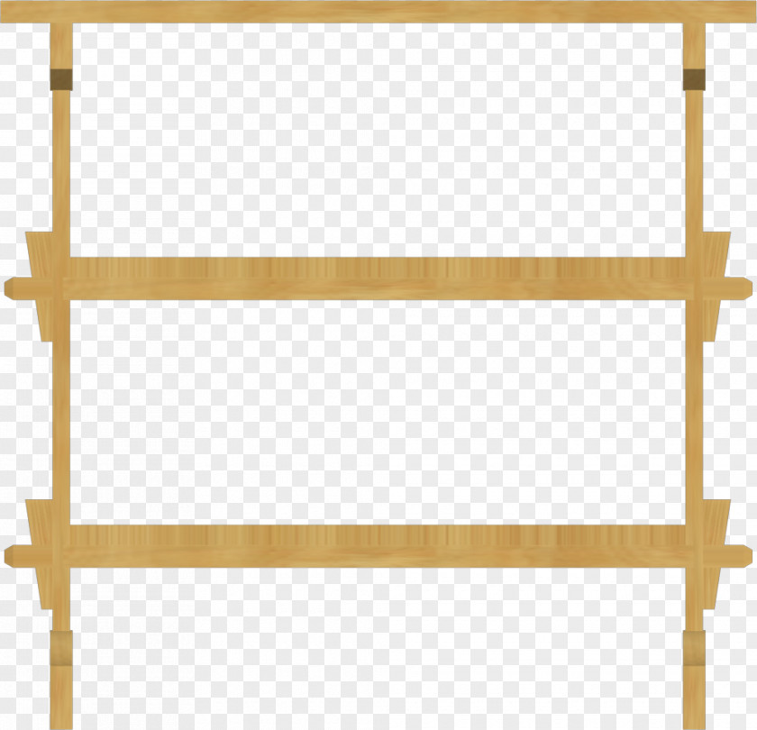 Angle Shelf Wood Line PNG