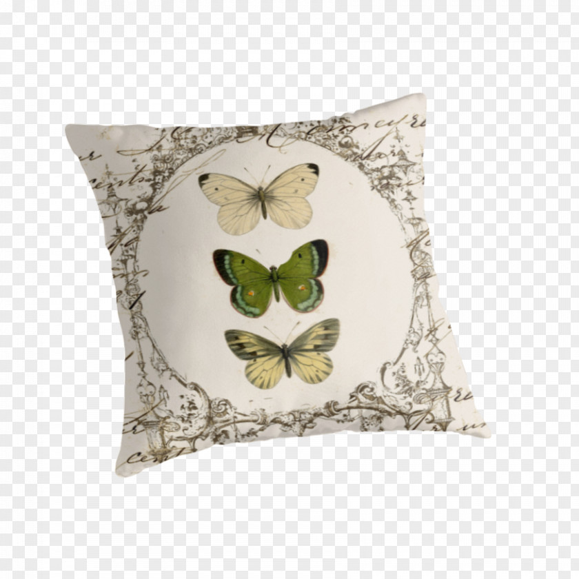 Butterfly Aestheticism Throw Pillows Cushion Green PNG