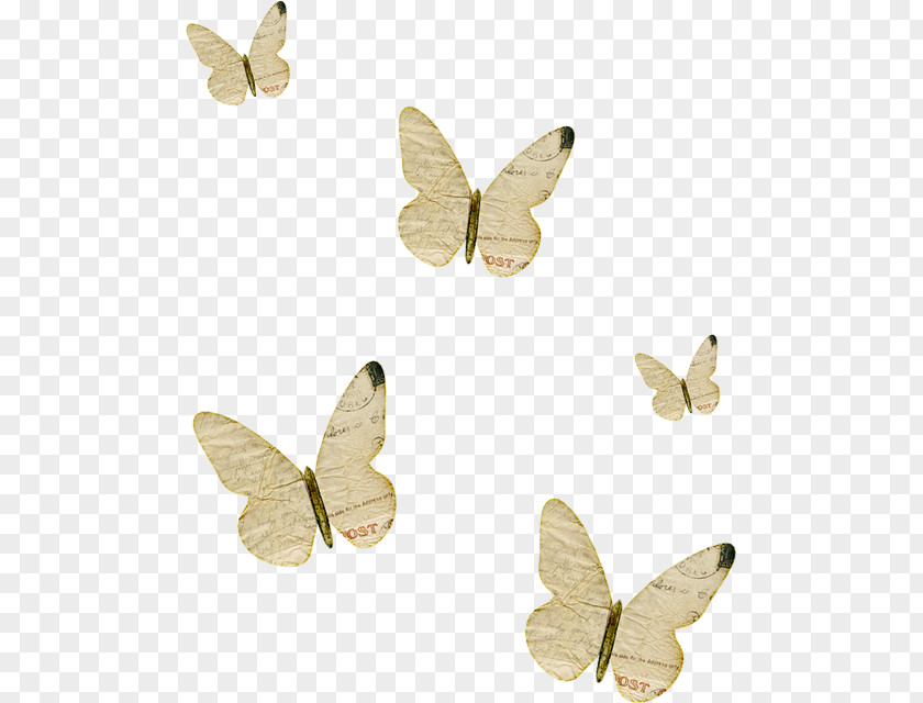 Butterfly Light Papercutting Art PNG