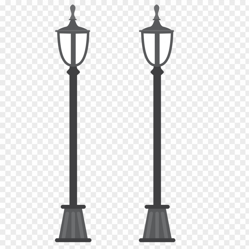 Exquisite Street Light Drawing Fixture PNG