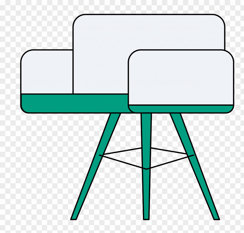 Outdoor Table Chair Line Meter PNG