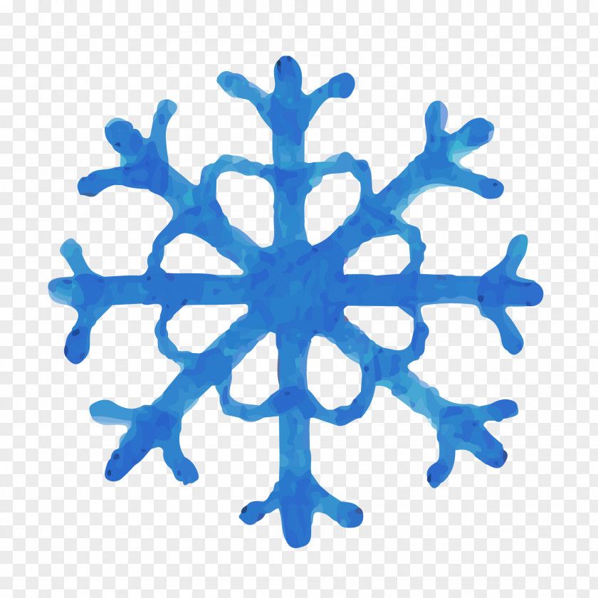 Polygon Blue Snowflakes Vector Illustration Royalty-free Adobe Illustrator Photography PNG