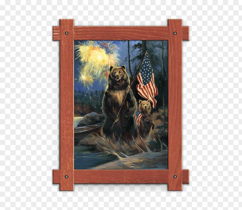 Bear Picture Frames Work Of Art Painting PNG