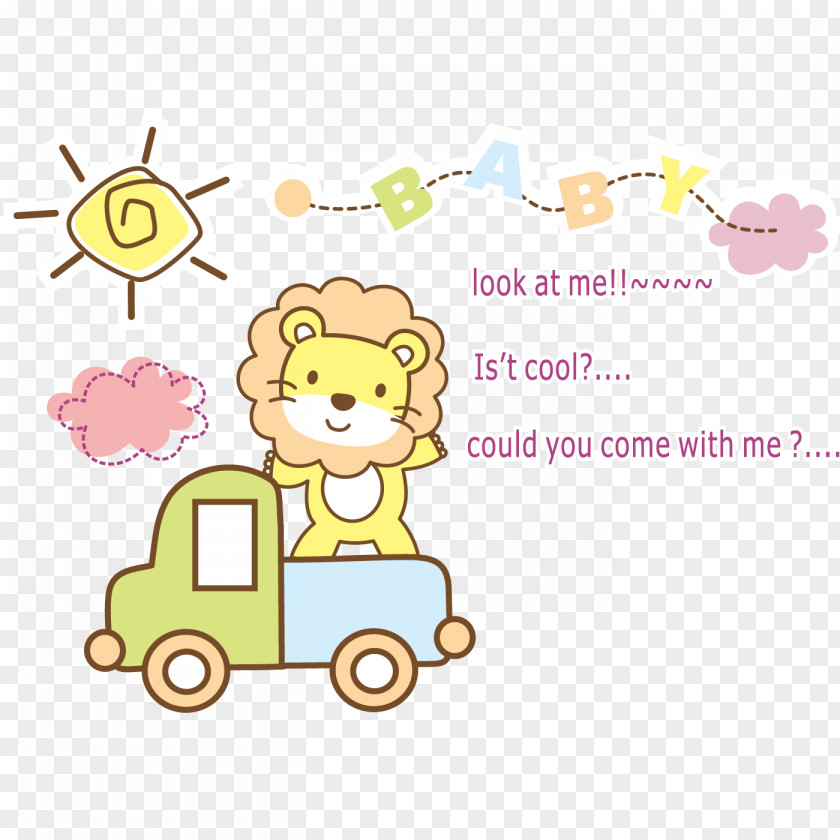 Cartoon Lion Decoration Pattern Painting Animation PNG