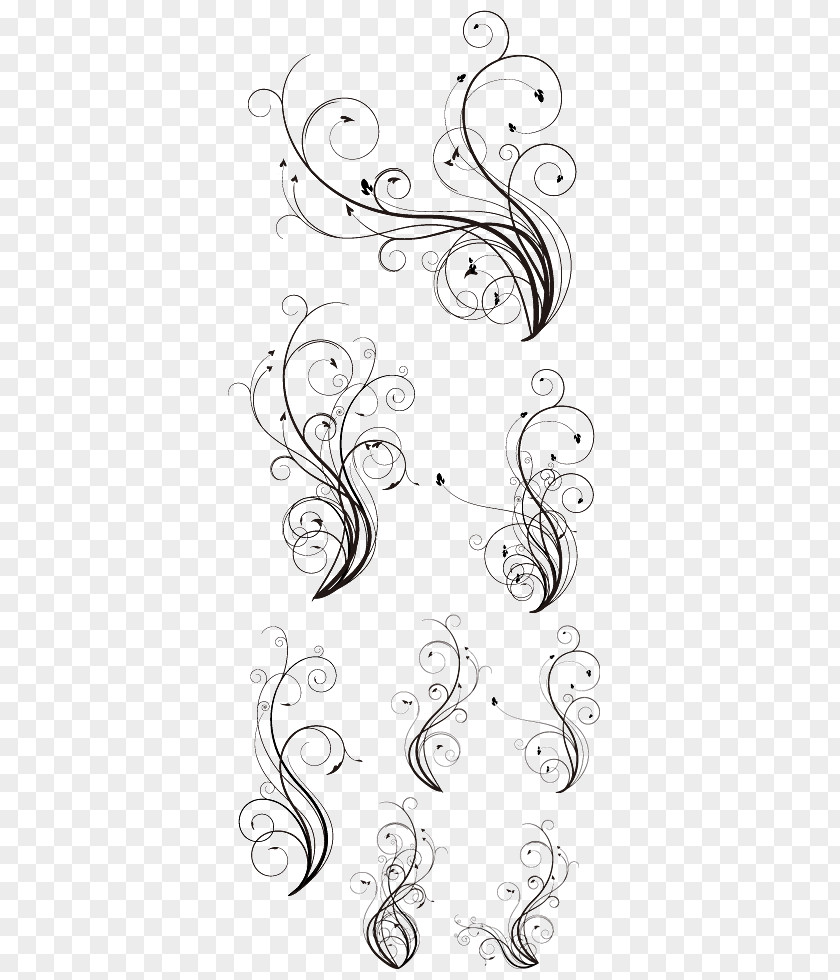 Doodle Flower Brushes Alphabet Blackletter Image Lettering Design PNG