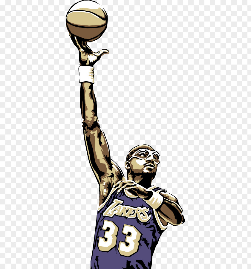 Jabbar Los Angeles Lakers Hook Shot Basketball NBA Drawing PNG