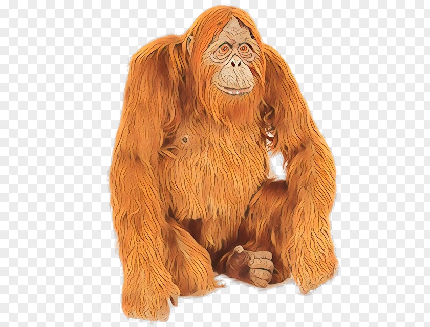 Orangutan Great Apes Figurine PNG