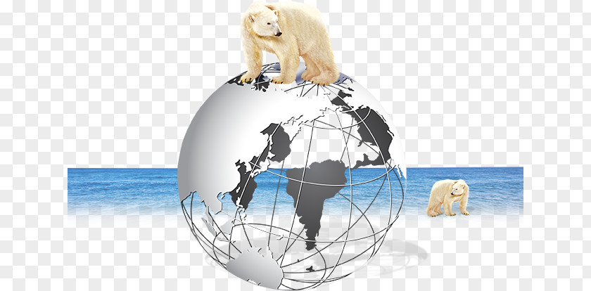 Polar Bear On Earth Greenhouse Effect Poster Global Warming PNG