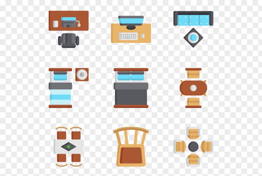 2d Furniture Top View PNG