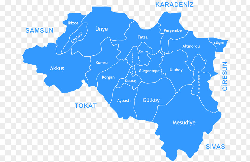Map Ordu Hoynat Islet East Black Sea Region Giresun Province PNG