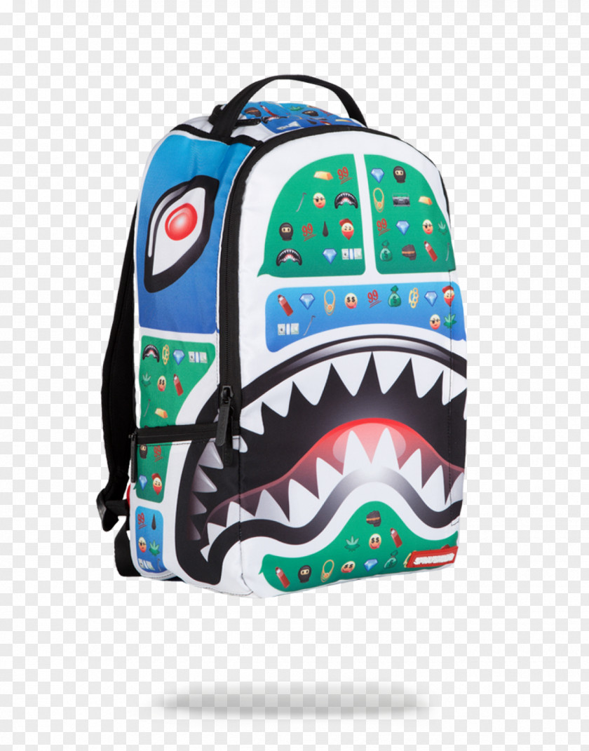 Backpack Shark Emoji Bag Shopping PNG